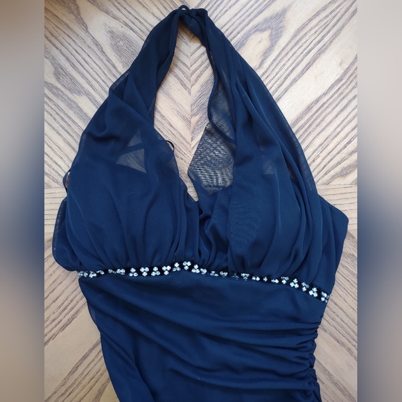 Cache chiffon black sparkle dress - Picture 3 of 7